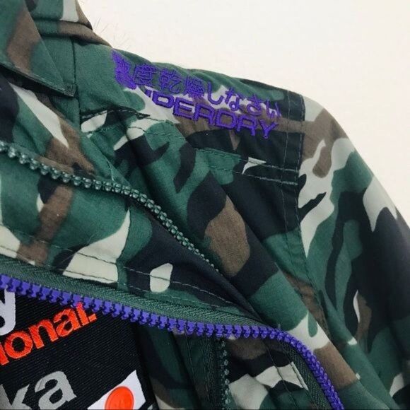 SUPERDRY Camo Print Faux Fur Professional The Parka Hooded Jacket Size XS - Picture 6 of 15